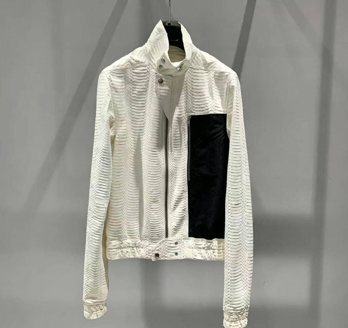 Rick Owens 20SS Tecual Snakeskin Leather Jacket