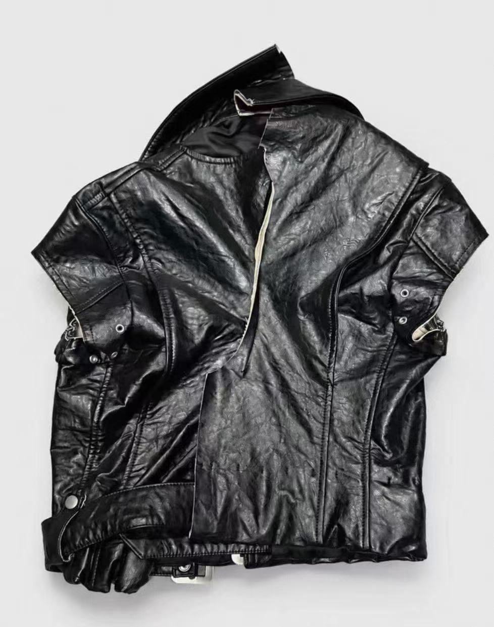 Junya Watanabe Comme des Garçons 07AW Vegan Leather Deconstructed Vest