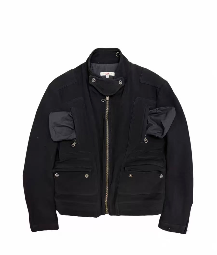 Versace Multi-pocket Zipper Jacket