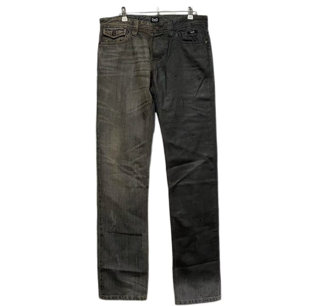 Dolce&Gabbana D&G Yinyang Waxed Jeans