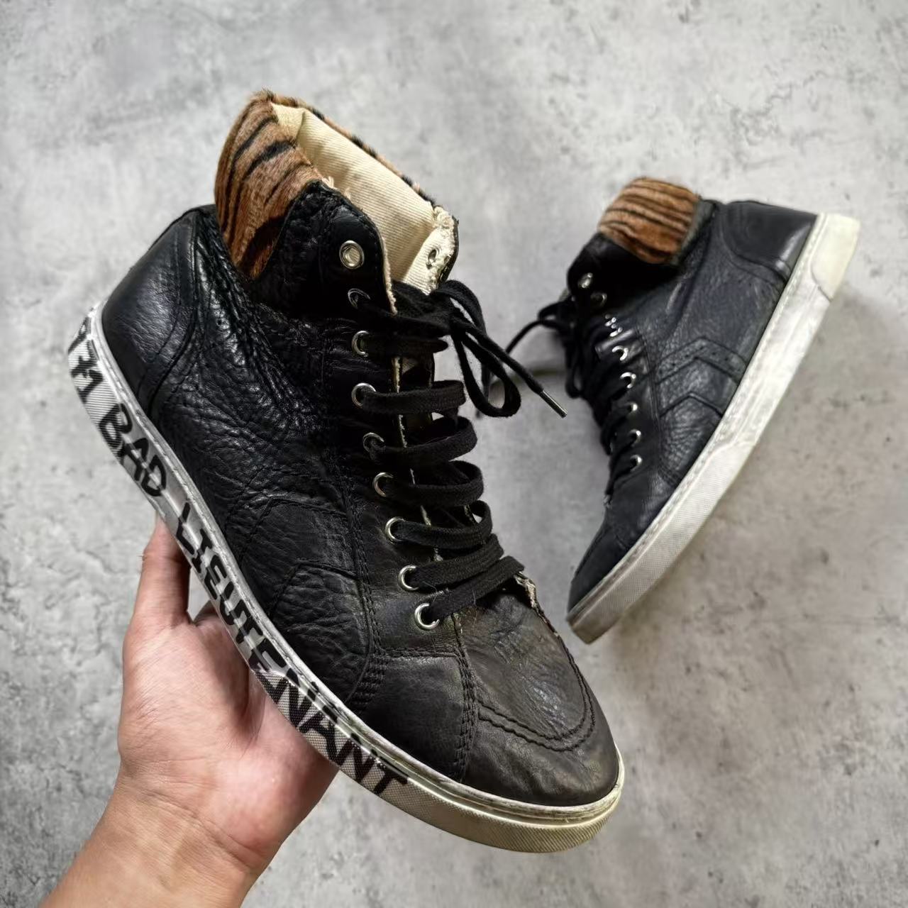 Saint Laurent Bad Lieutenant Hi Top Sneakers