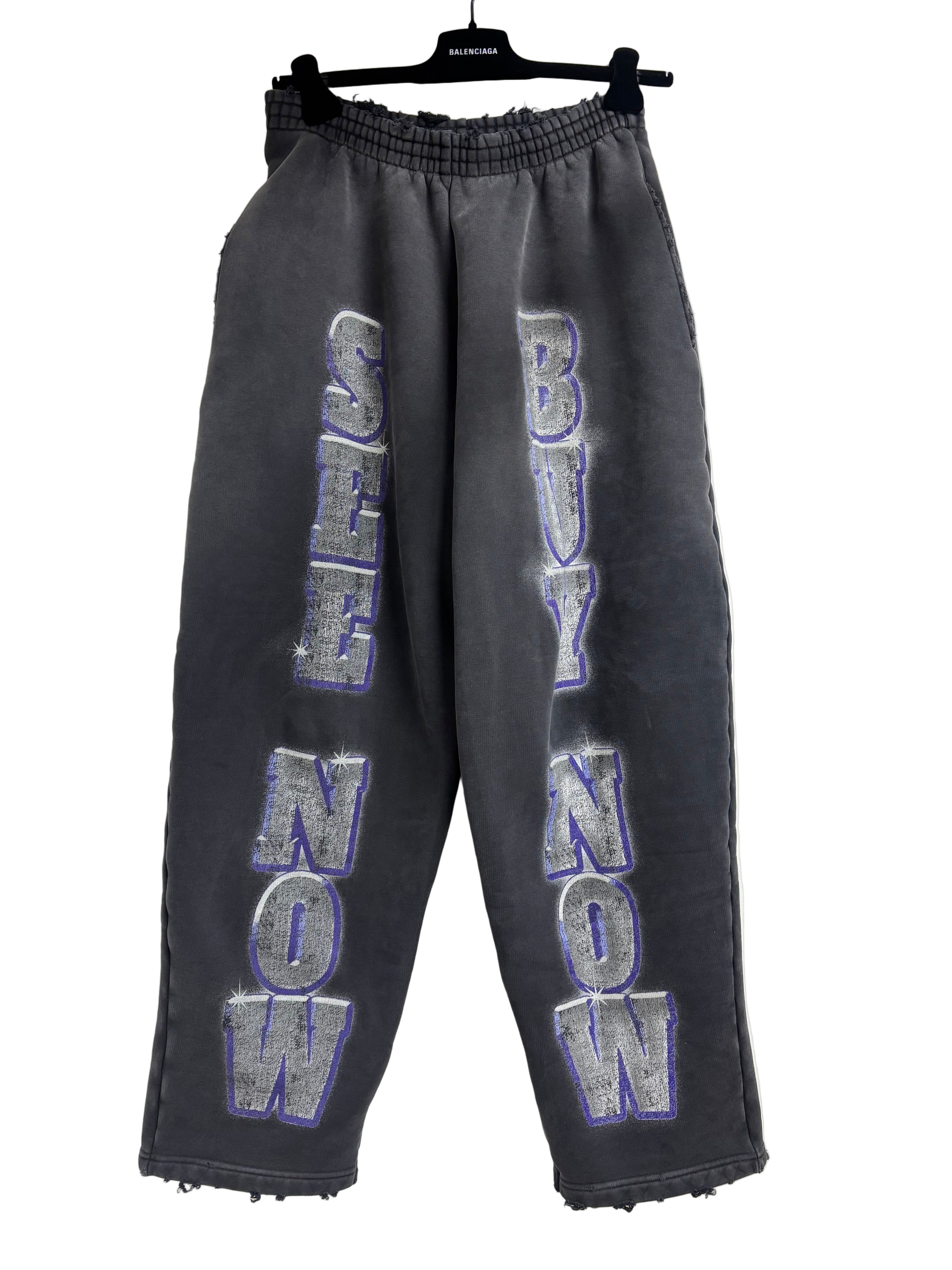 Balenciaga 2023 Graphic Print Lounge Bottoms