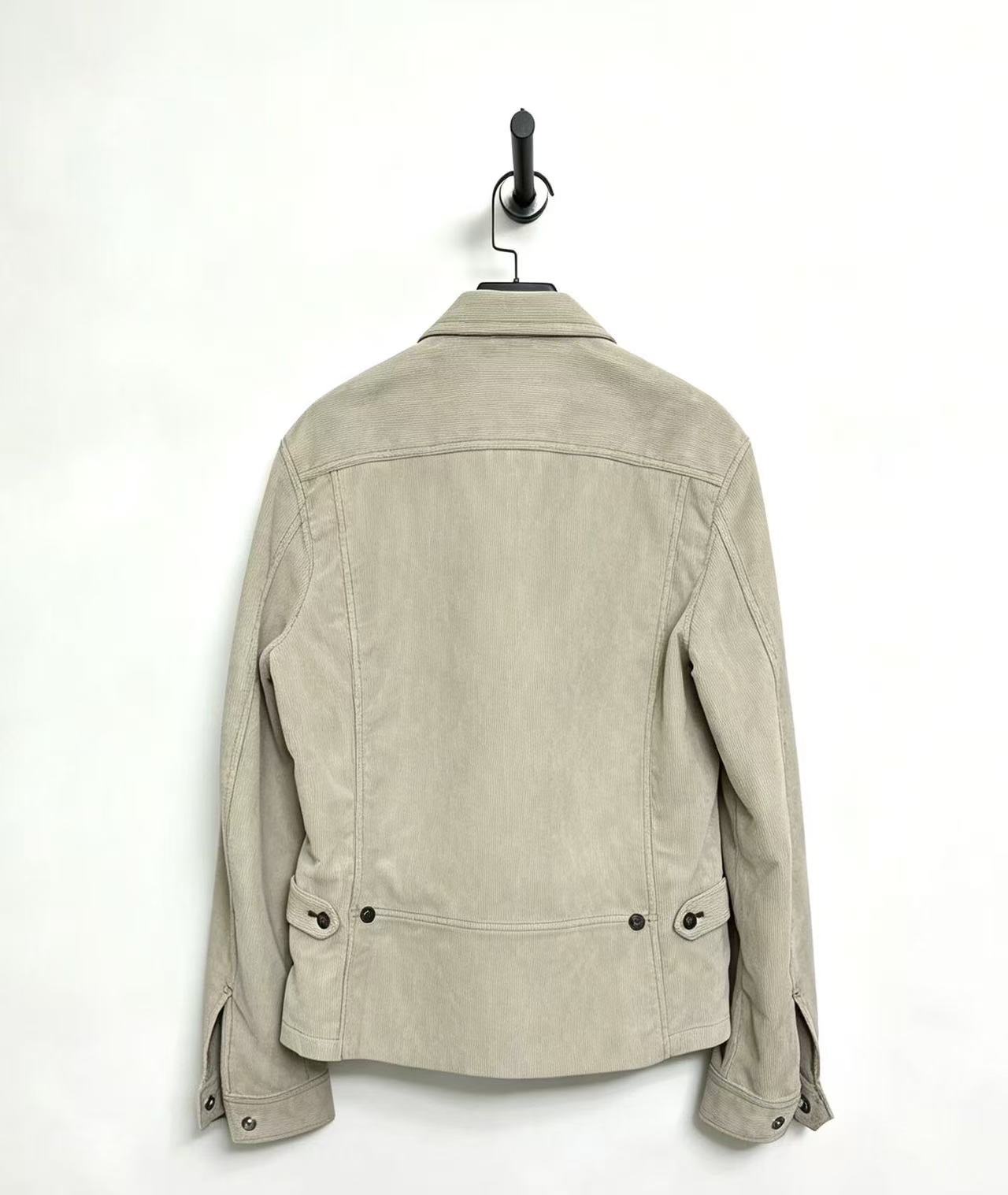 Marc Jacobs Beige Corduroy Full-Zip Workwear Jacket
