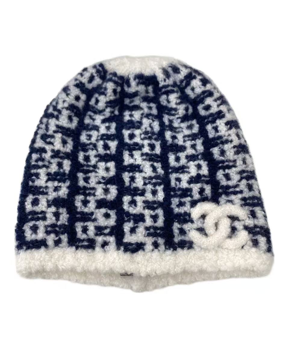Chanel CC Silk Cashmere Beanie