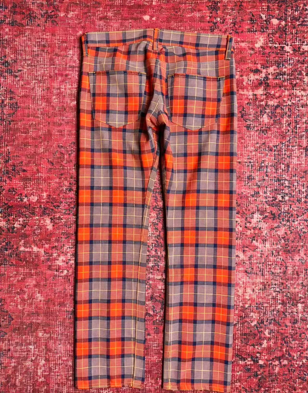 Junya Watanabe CDG 2002AD Jewel Studded Plaid Jeans