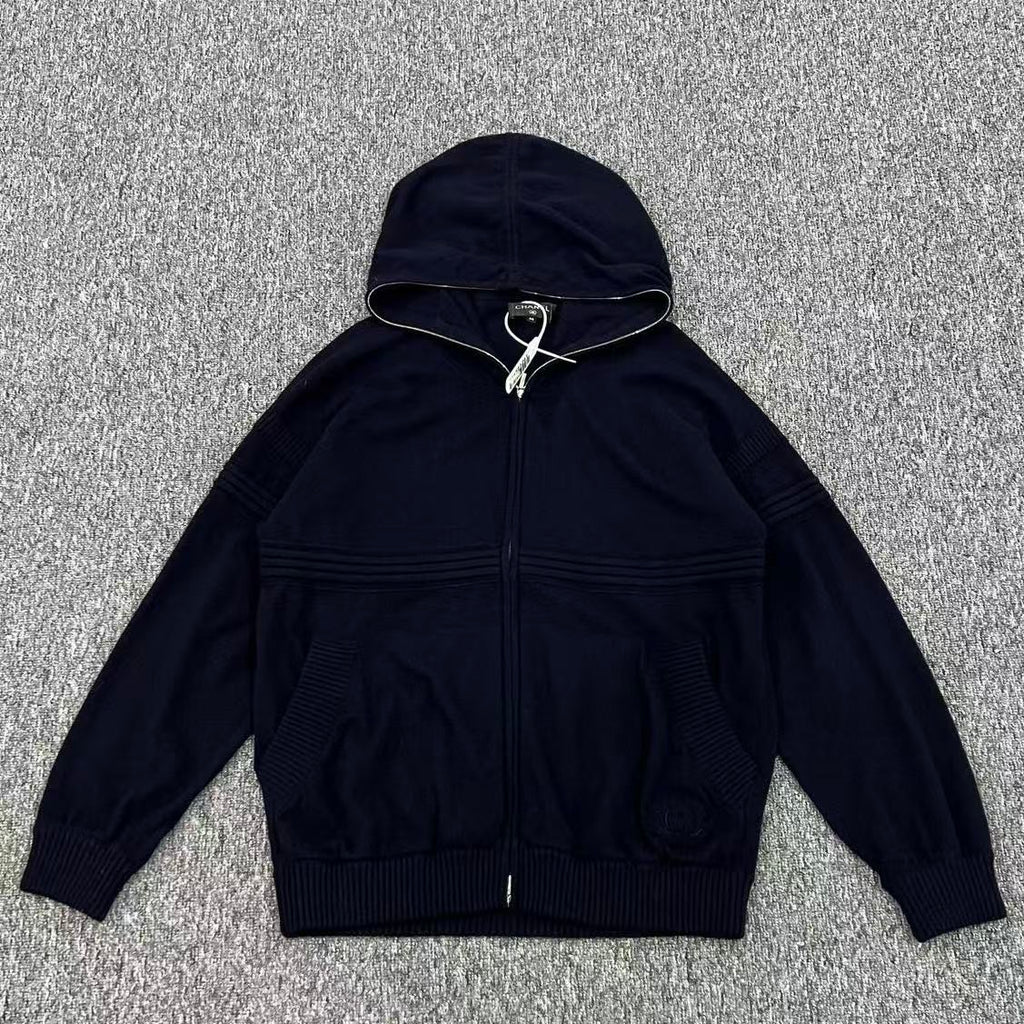 Chanel Double C Zip Up Hoodie
