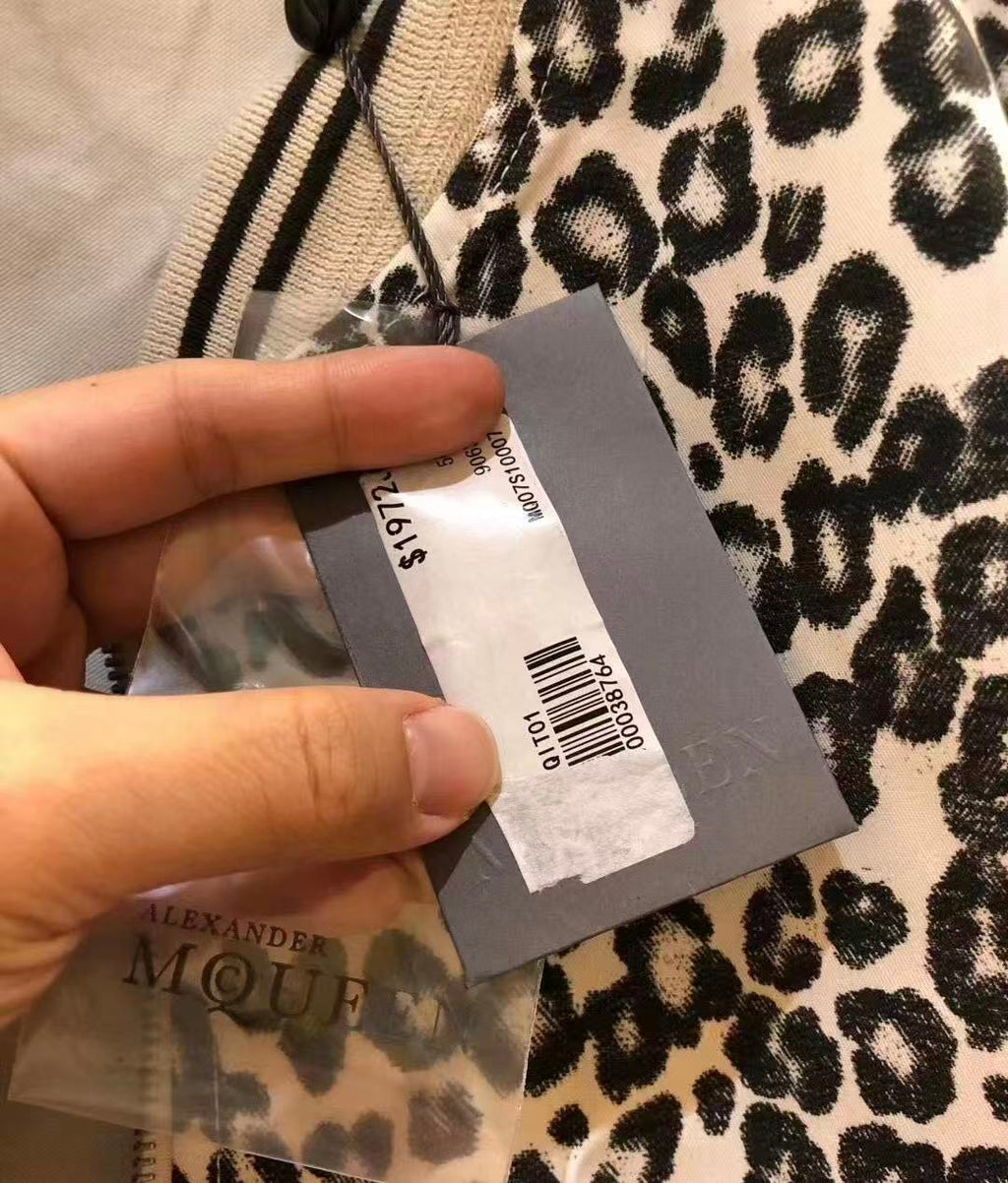 Alexander McQueen 14AW Leopard Print Bomber Jacket