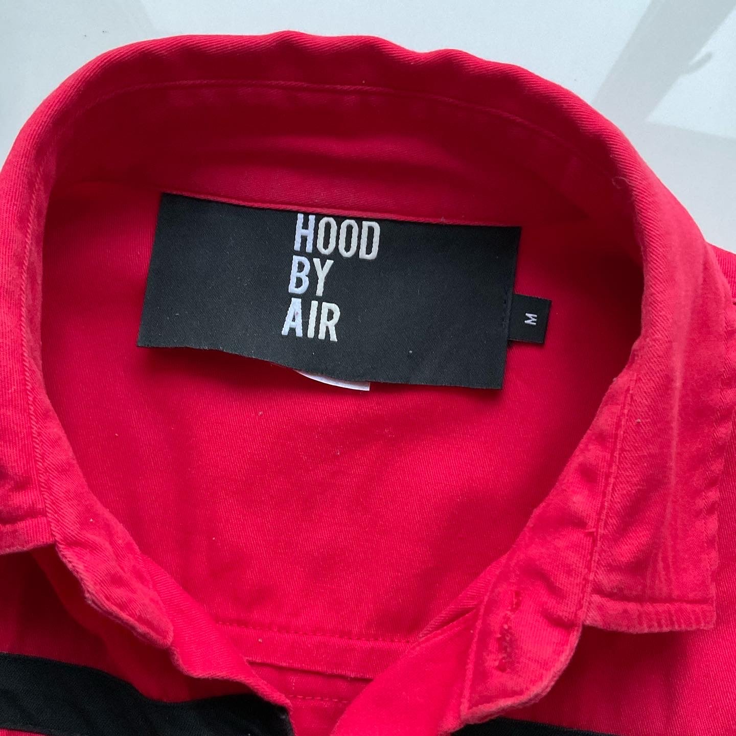 Hood by air 69 red shirt