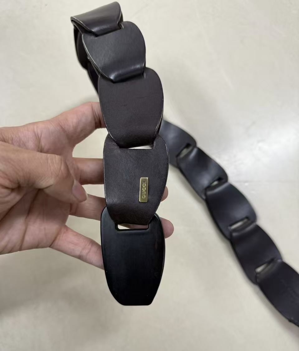 Gucci By Tom Ford 97SS Leather Chain Belt