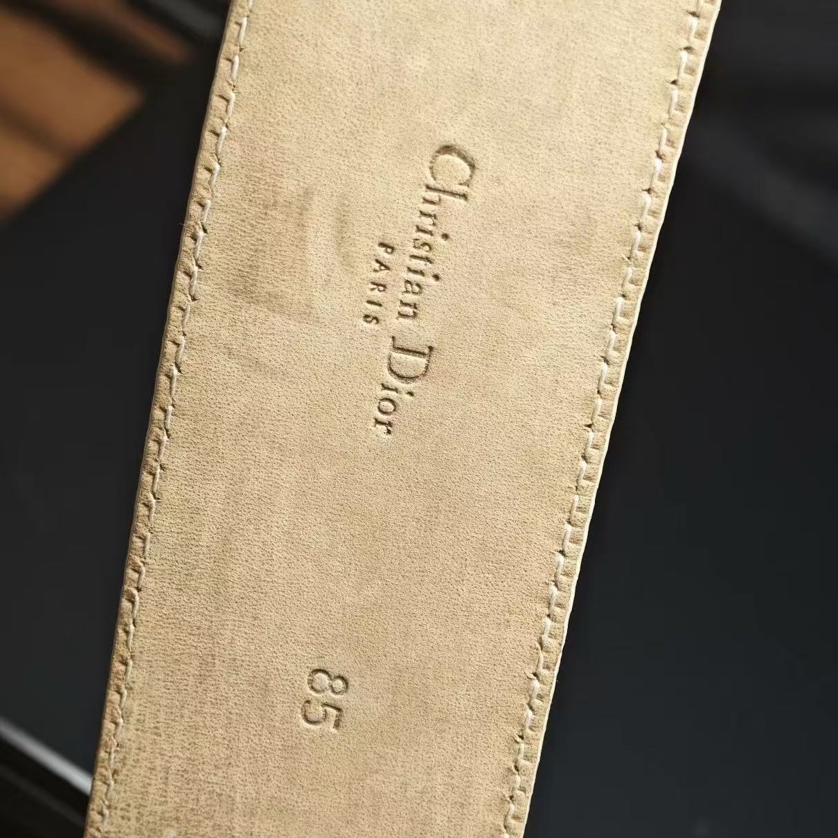 Christian Dior By John Galliano Leather Belt