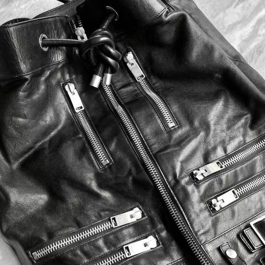 Saint Laurent 14AW Multi-Zipper Bucket Backpack
