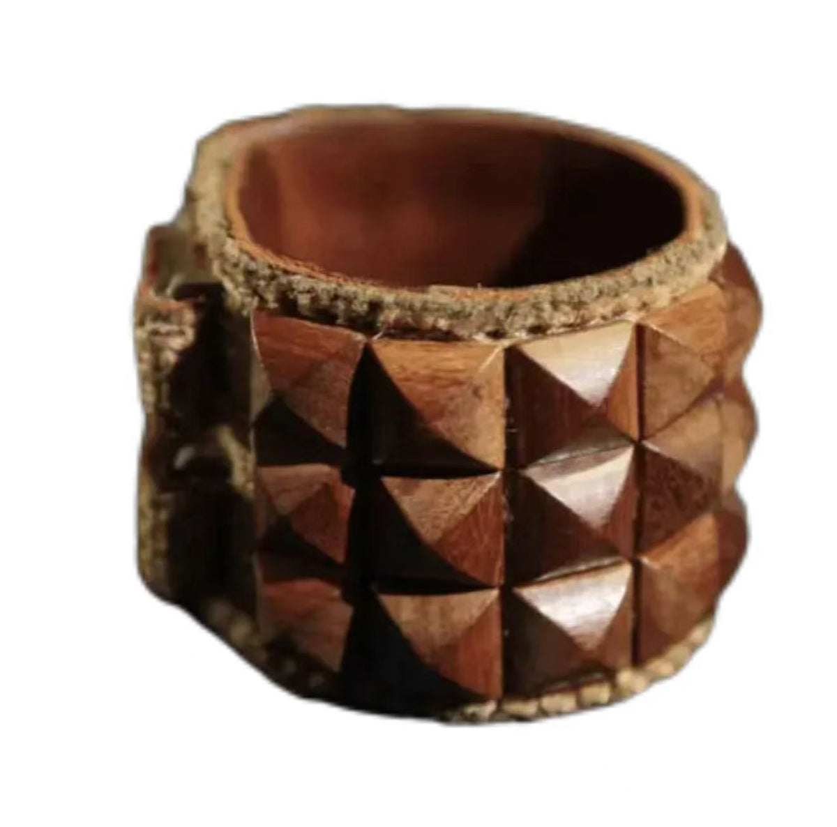 Undercover 03SS Scab Pyramid Studded Leather Bracelet
