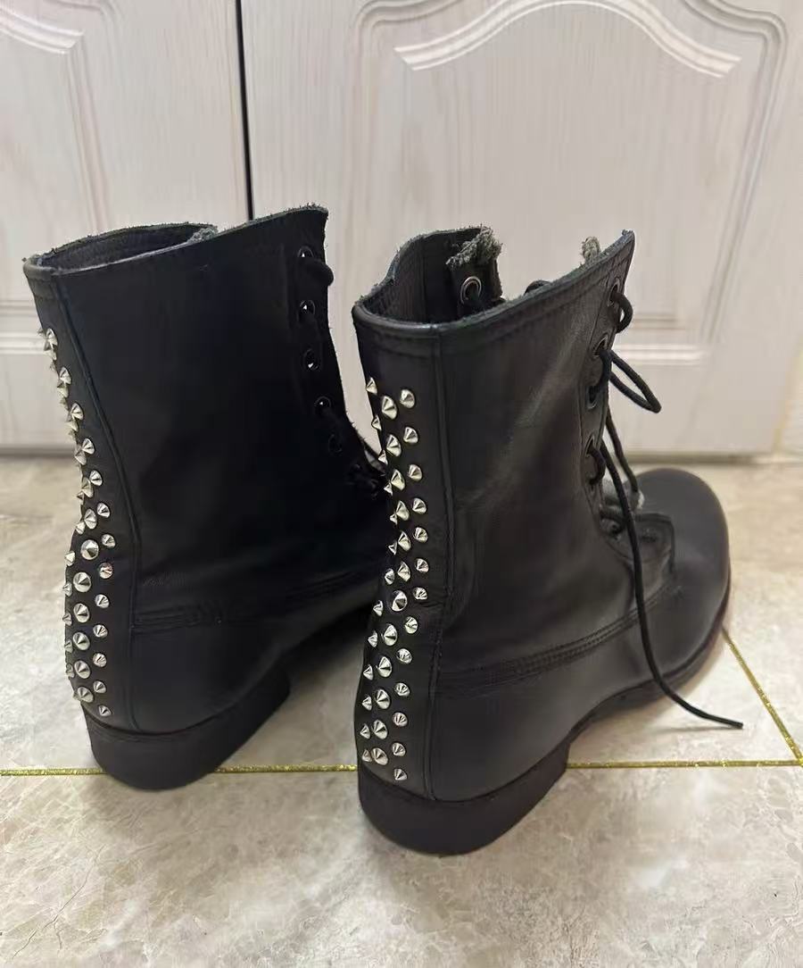 Undercover 11ss studded military boots