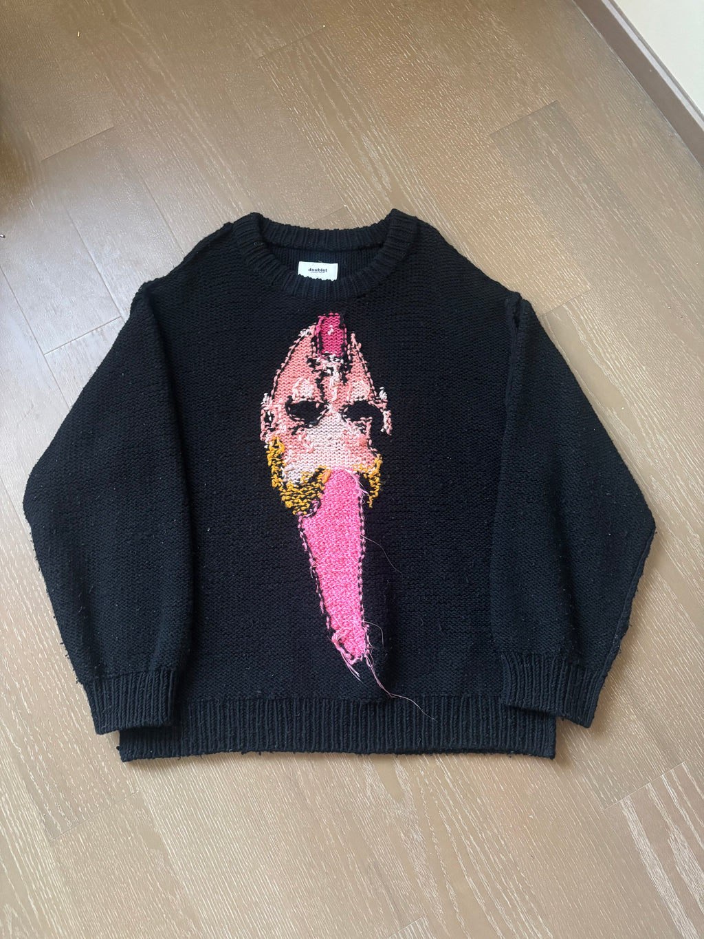 Doublet punk head knit sweater