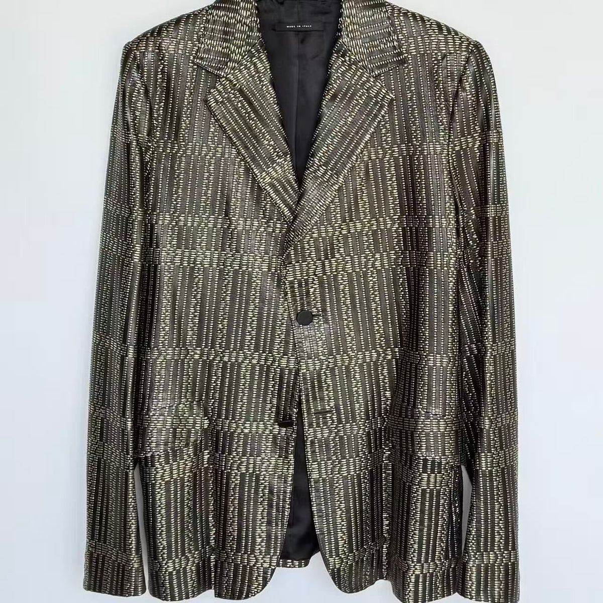 Gucci 12FW By Frida Giannini Check Pattern Blazer