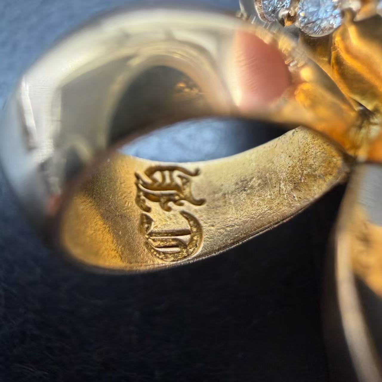 Chrome Hearts 22k Gold Diamonds Vine Heart Locket Pendant