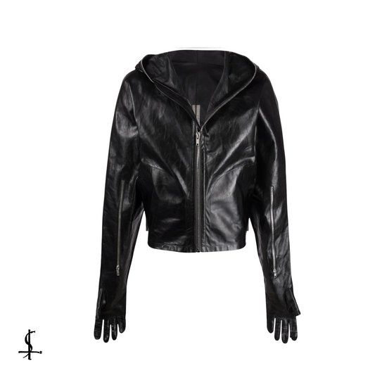 Rick Owens gloved leather jacket