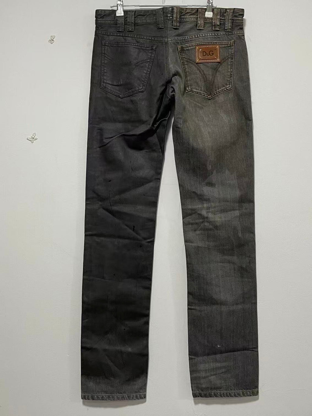Dolce&Gabbana D&G Yinyang Waxed Jeans