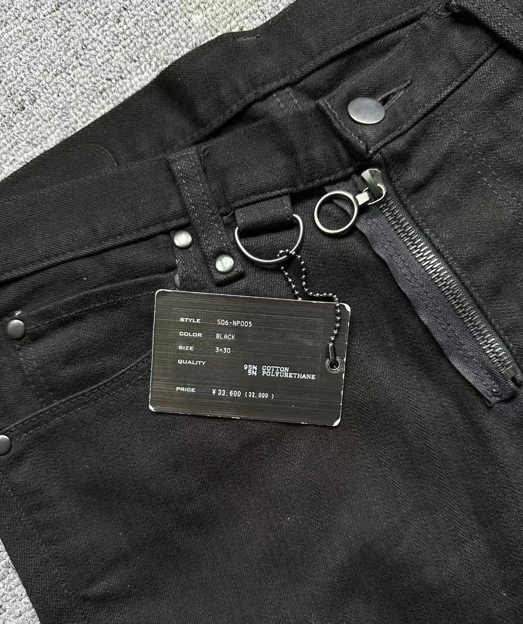 Number Nine 06ss Noir Strap Denim