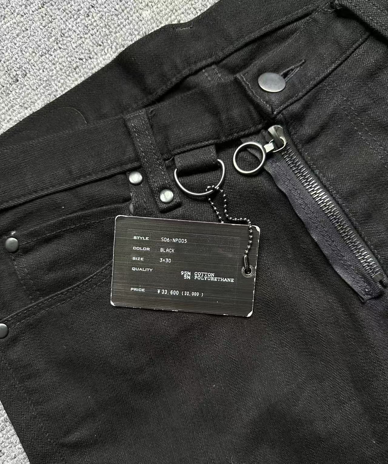 Number Nine 06ss Noir Strap Denim