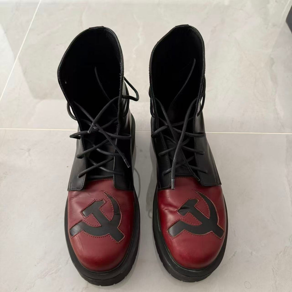 Enfants Riches Deprimes Hammer&Sickle Winona Lace Up Boot