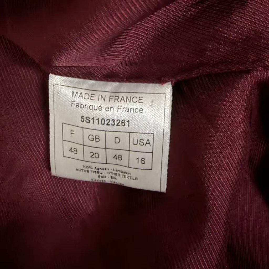John Galliano 2005ss lamb skin silk jacket 1of1