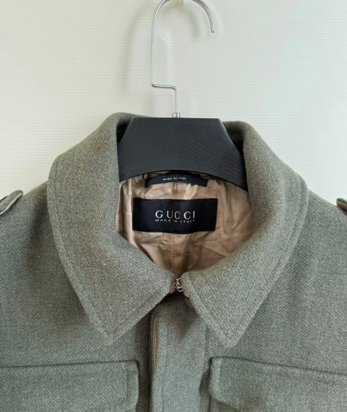 Gucci By Tom Ford Military Cropped Wool Jacket