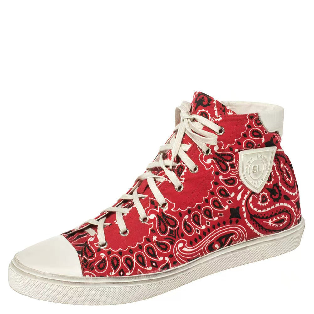 Saint Laurent Bedford Bandana Hi Top Sneaker