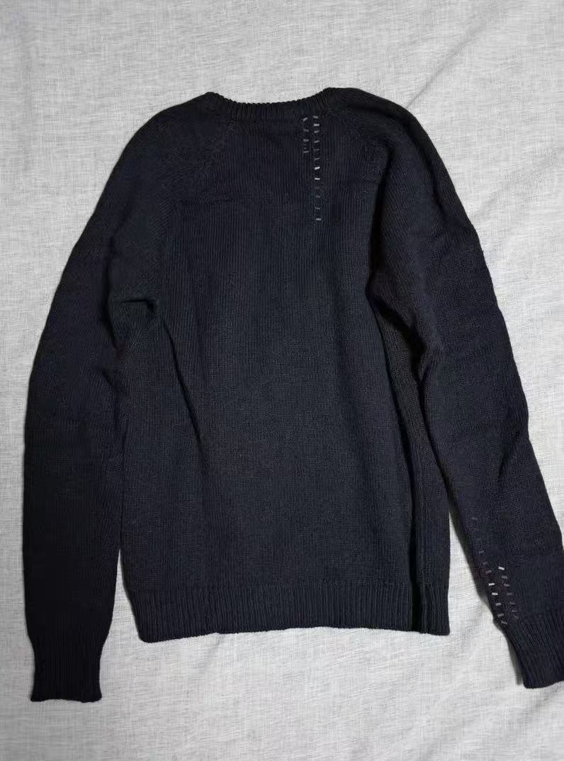 Dior Homme 05AW Studded Cashmere V-Neck Sweater