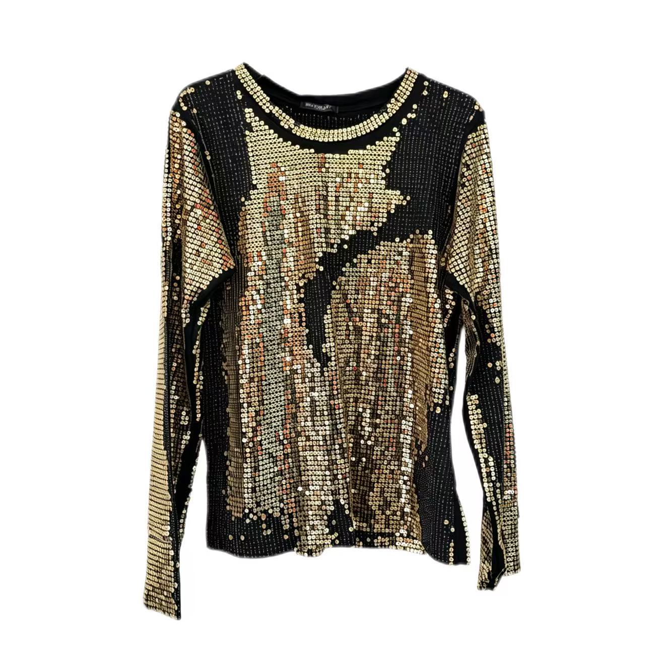 Balmain  Sequin Long Sleeve Shirt