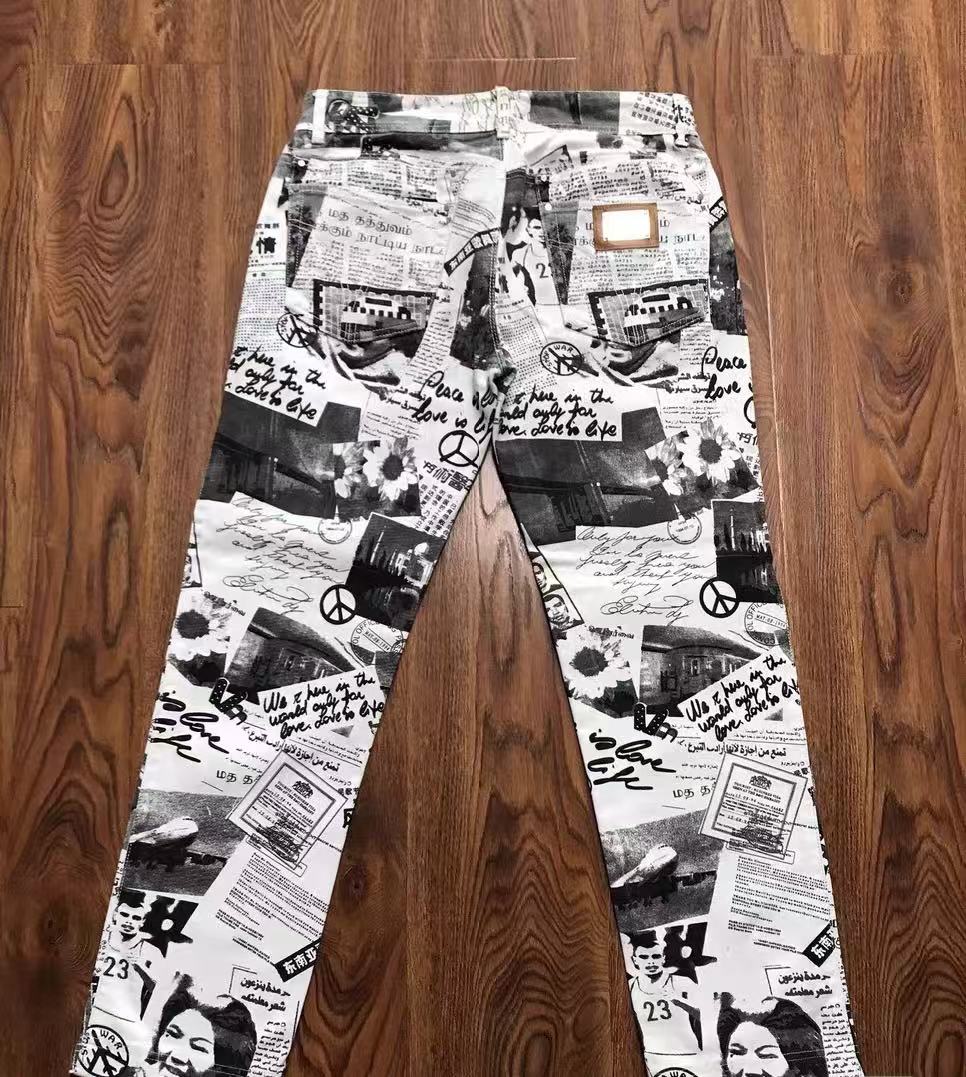 Dolce&Gabbana Poster print jeans