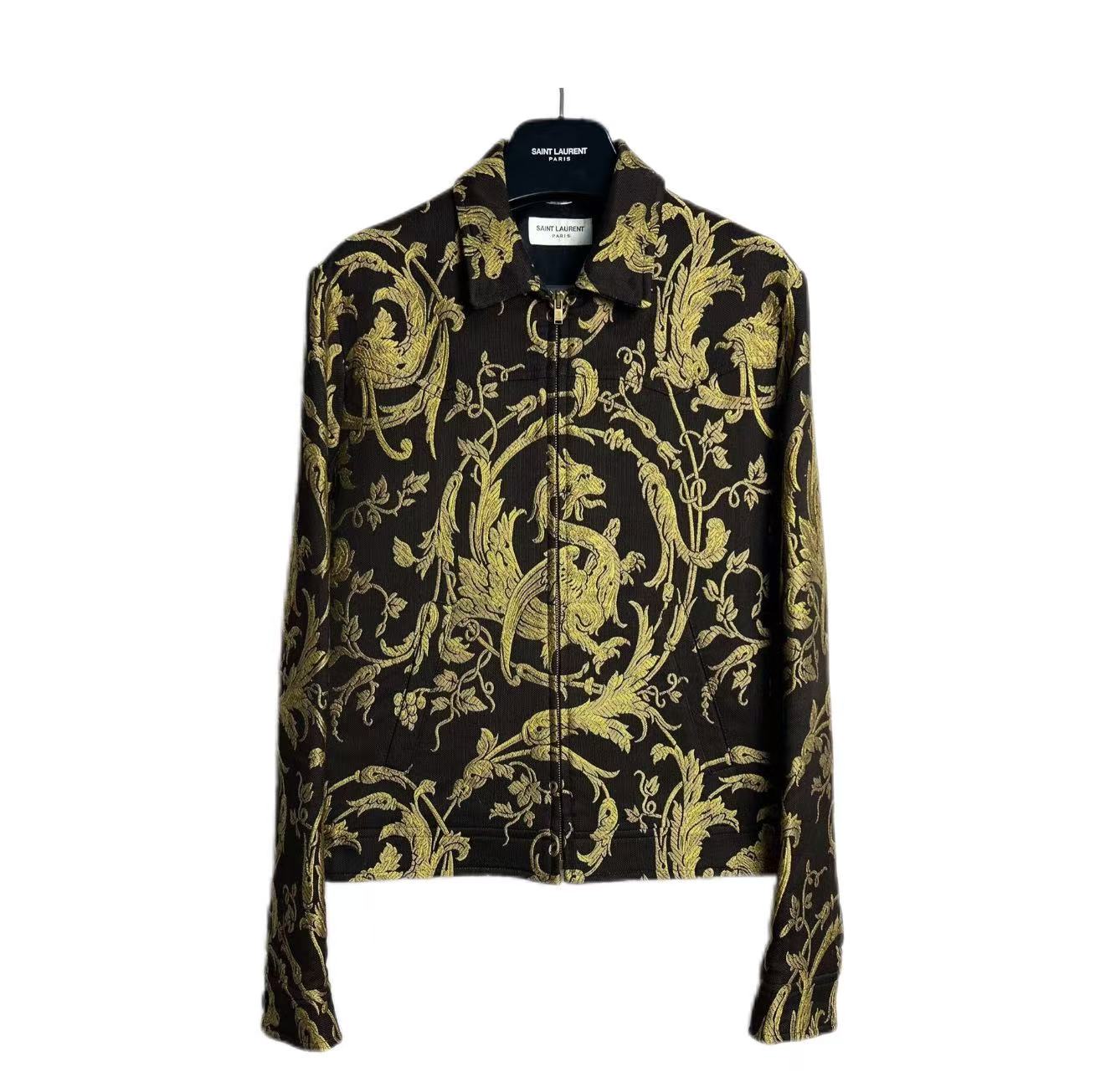 Saint Laurent 15SS Golden Dragon Embroidered Blouson Jacket
