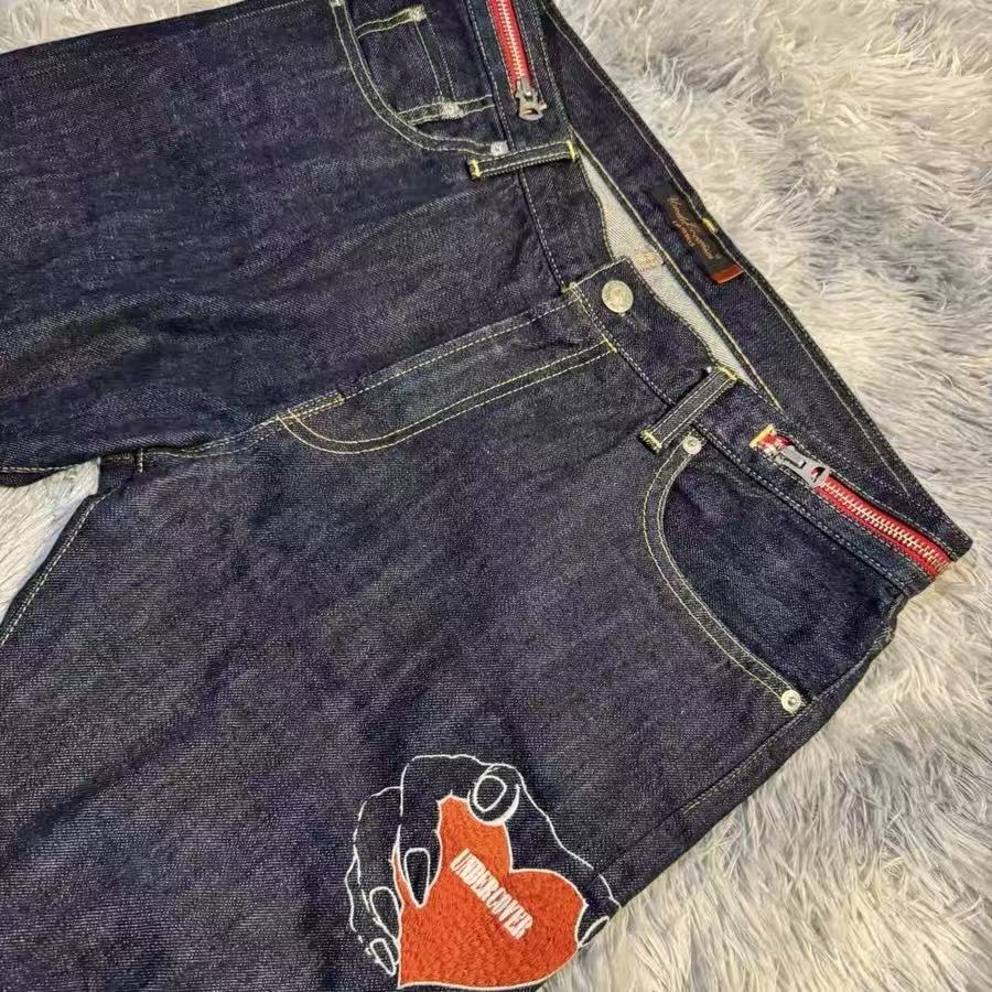 Undercover 07AW Heart Grasp Denim Jeans