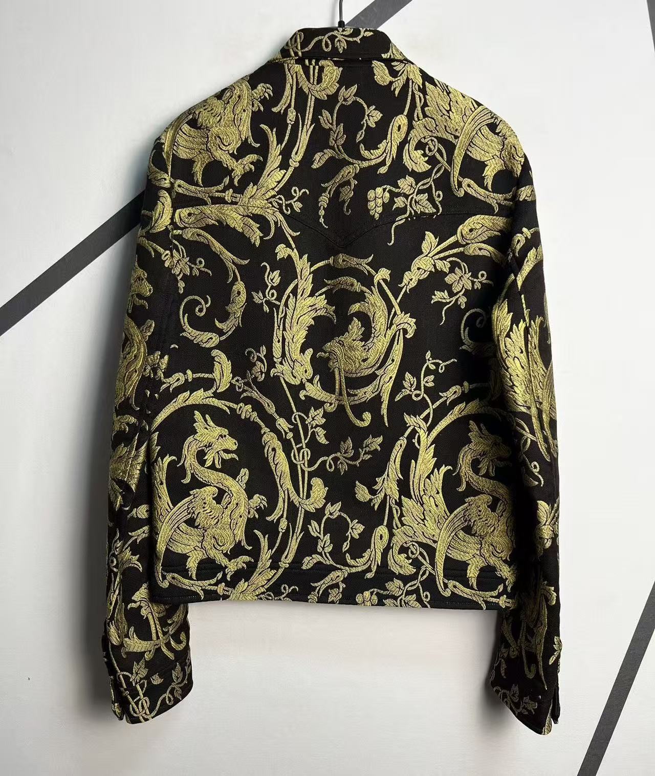 Saint Laurent 15SS Golden Dragon Embroidered Blouson Jacket