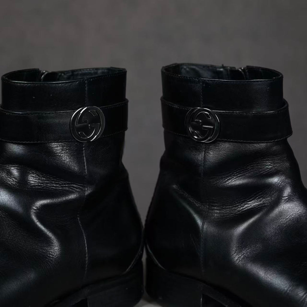 Gucci By Tom Ford Leather Boots