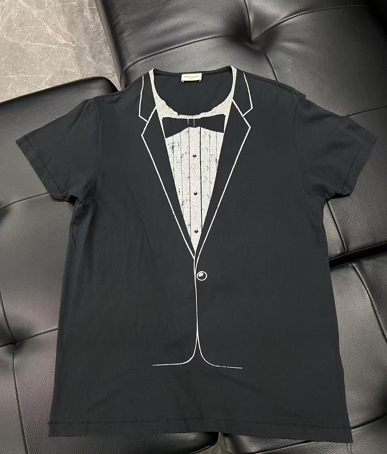 Saint Laurent 16SS Tuxedo Print T-Shirt