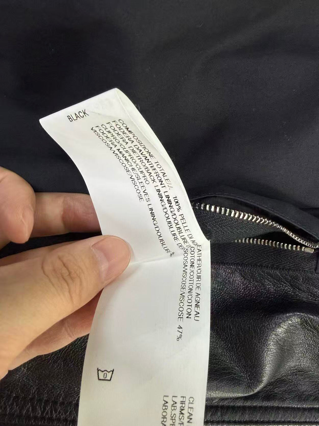 Rick Owens 15SS Stooges Lamb Leather Biker Jacket