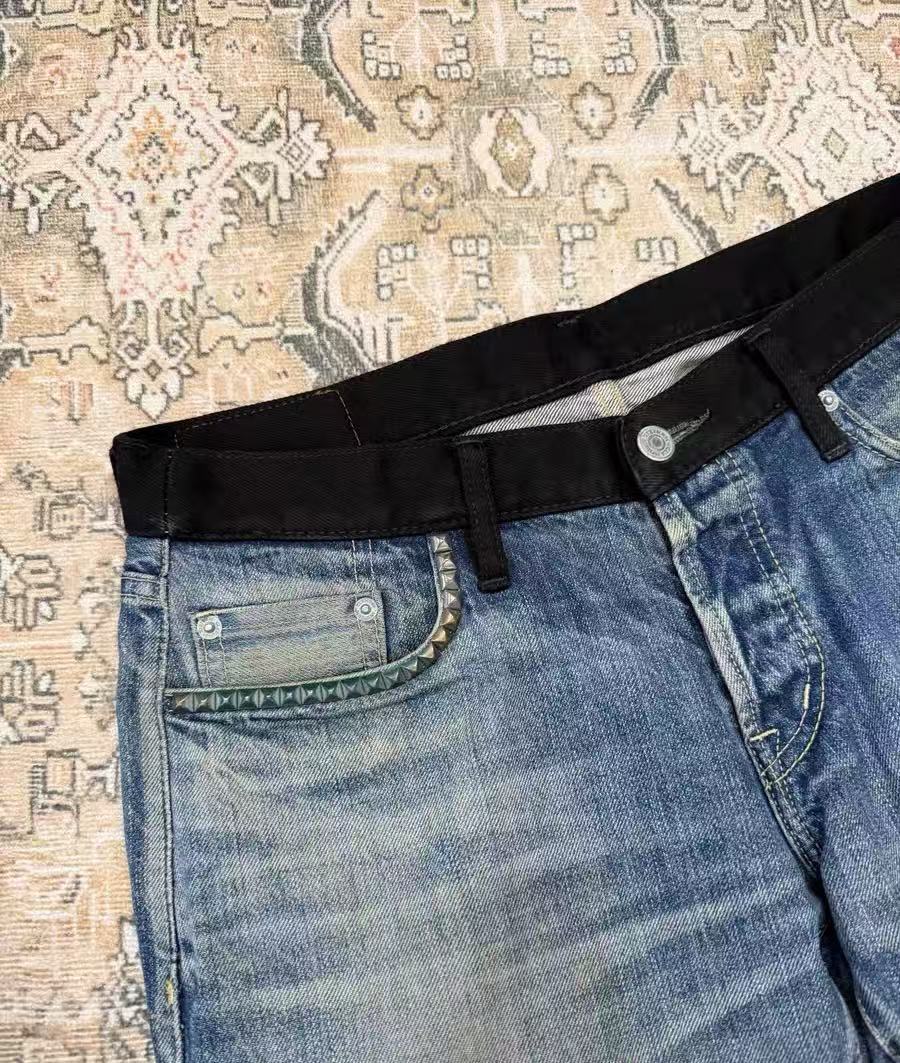 Hysteric Glamour 00s Cummerbund Navajo Print Denim Jeans