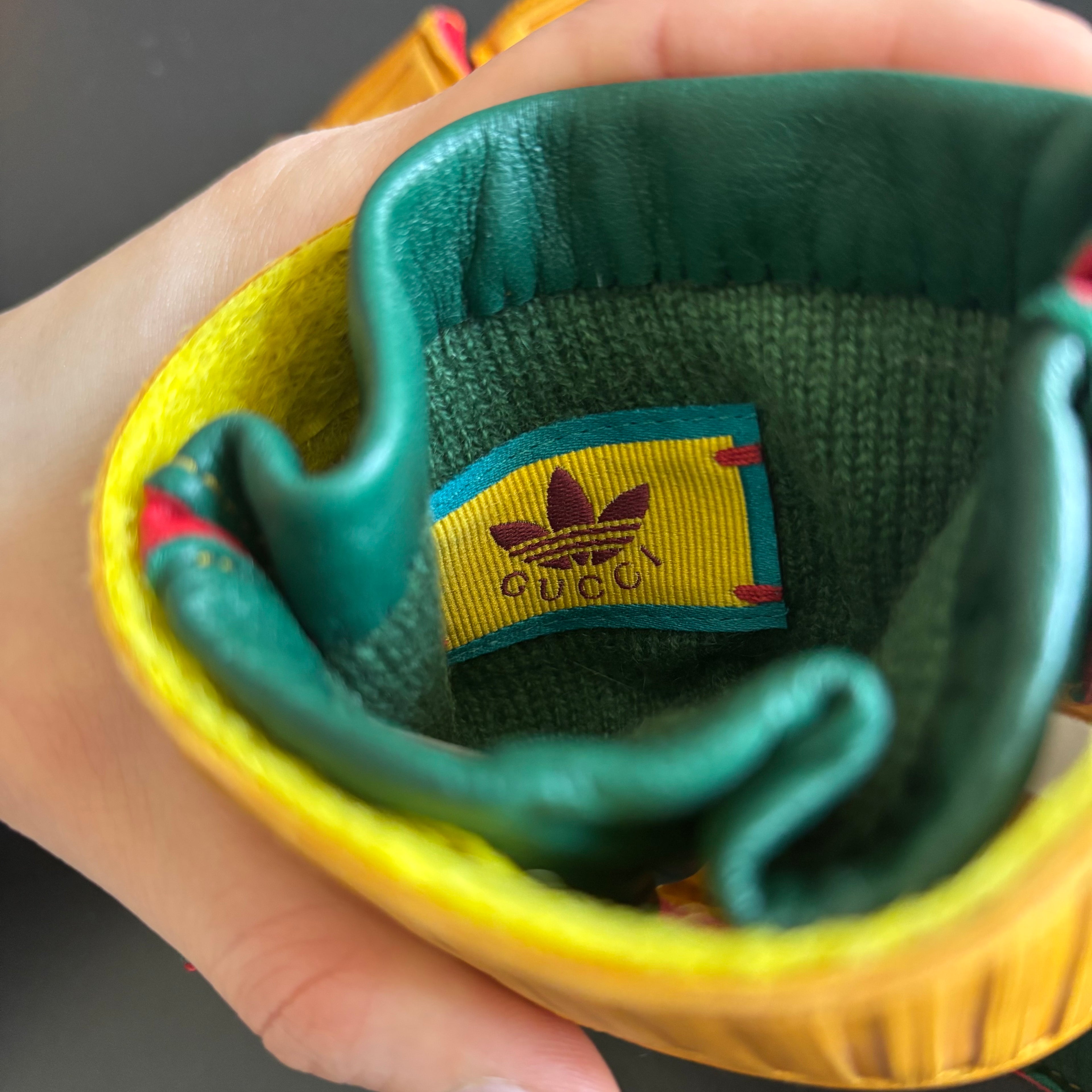 Gucci x Adidas leather gloves