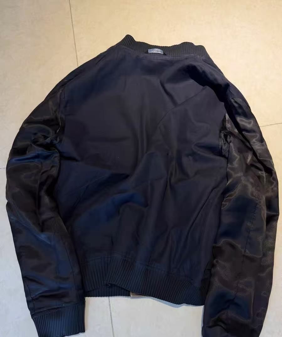 Dolce & Gabbana Reversible Leather Panel Bomber Jacket