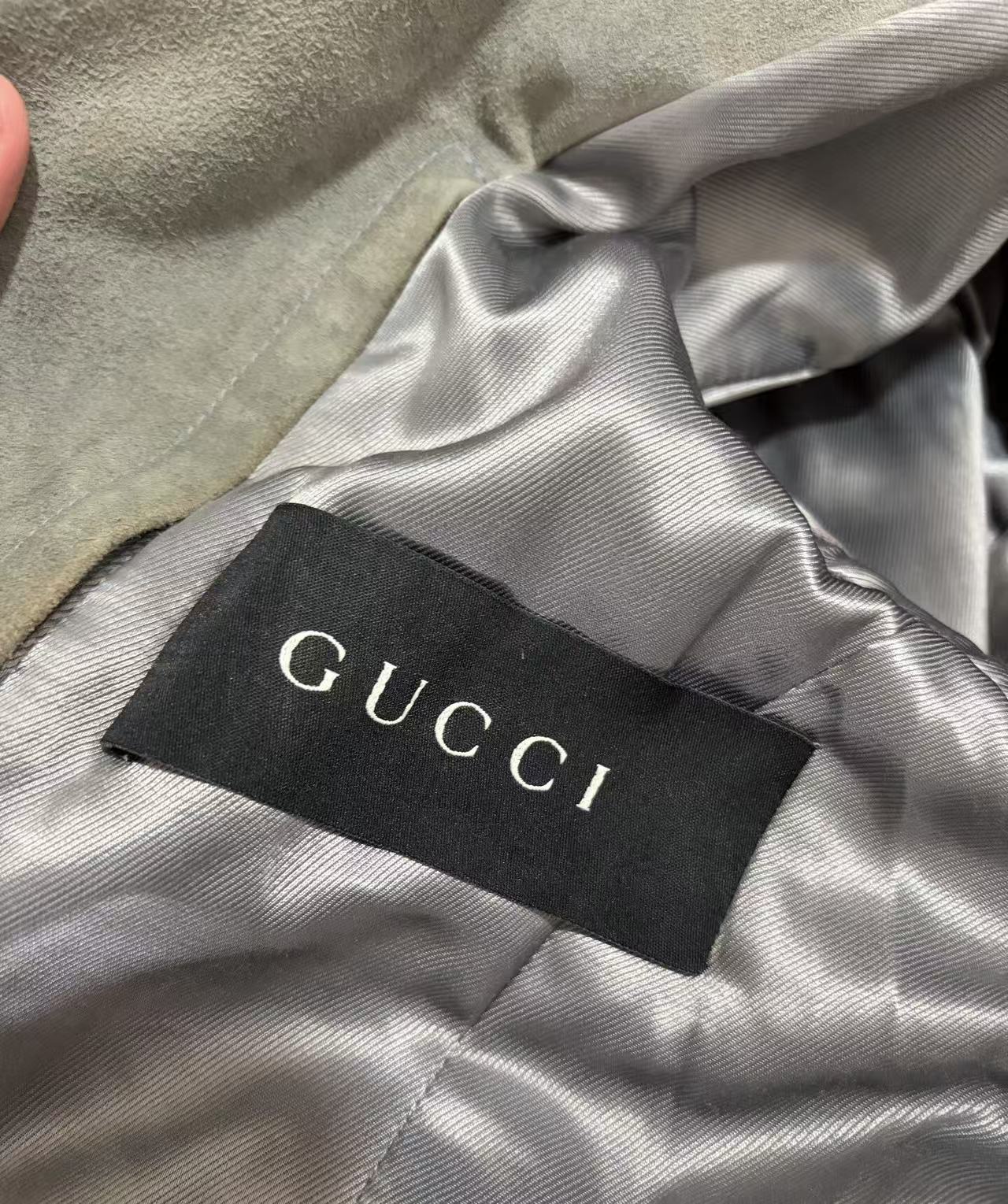 Gucci by Tom Ford 04SS Suede Biker Jacket