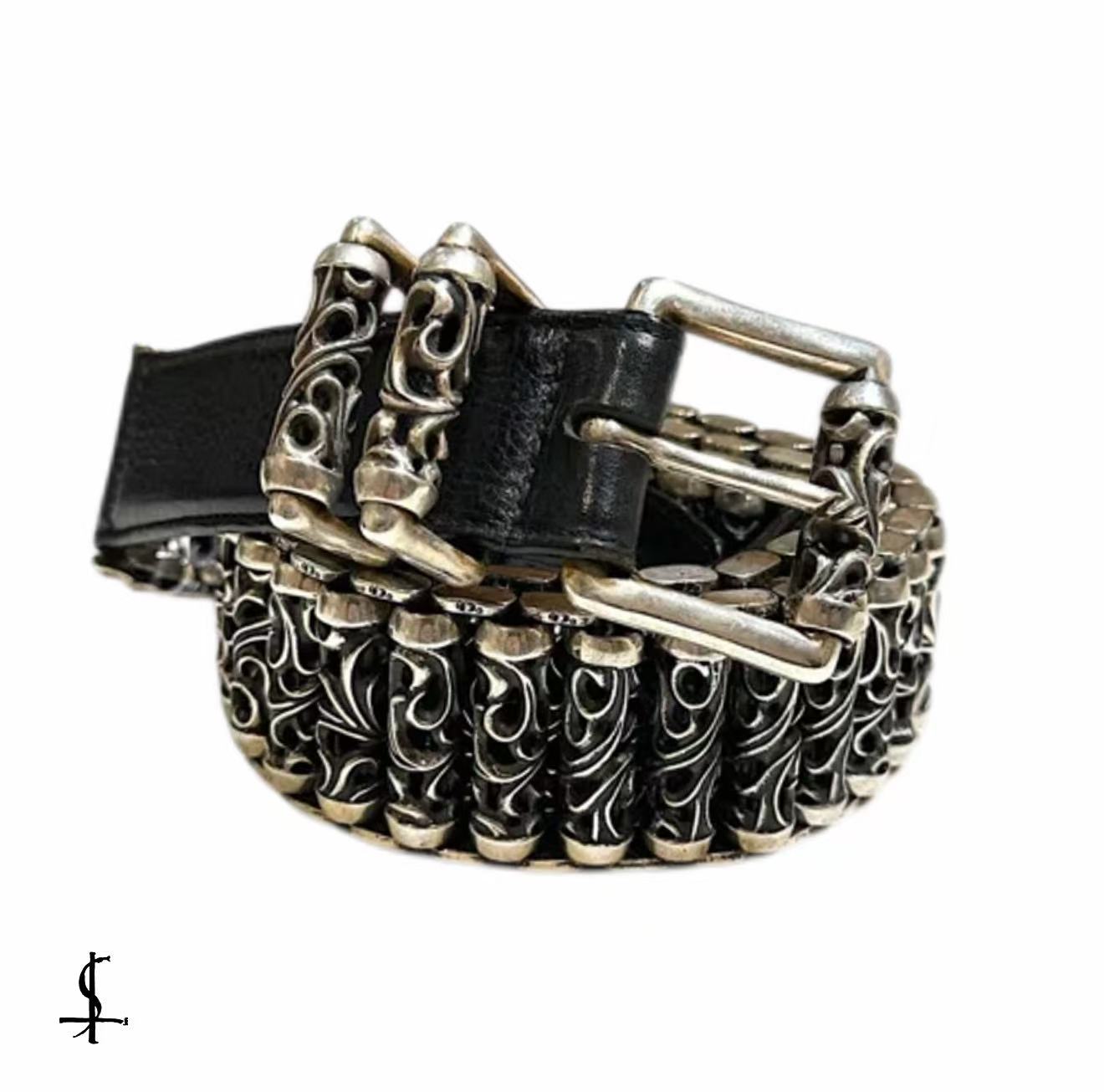Chrome Hearts Celtic Roller Leather Belt
