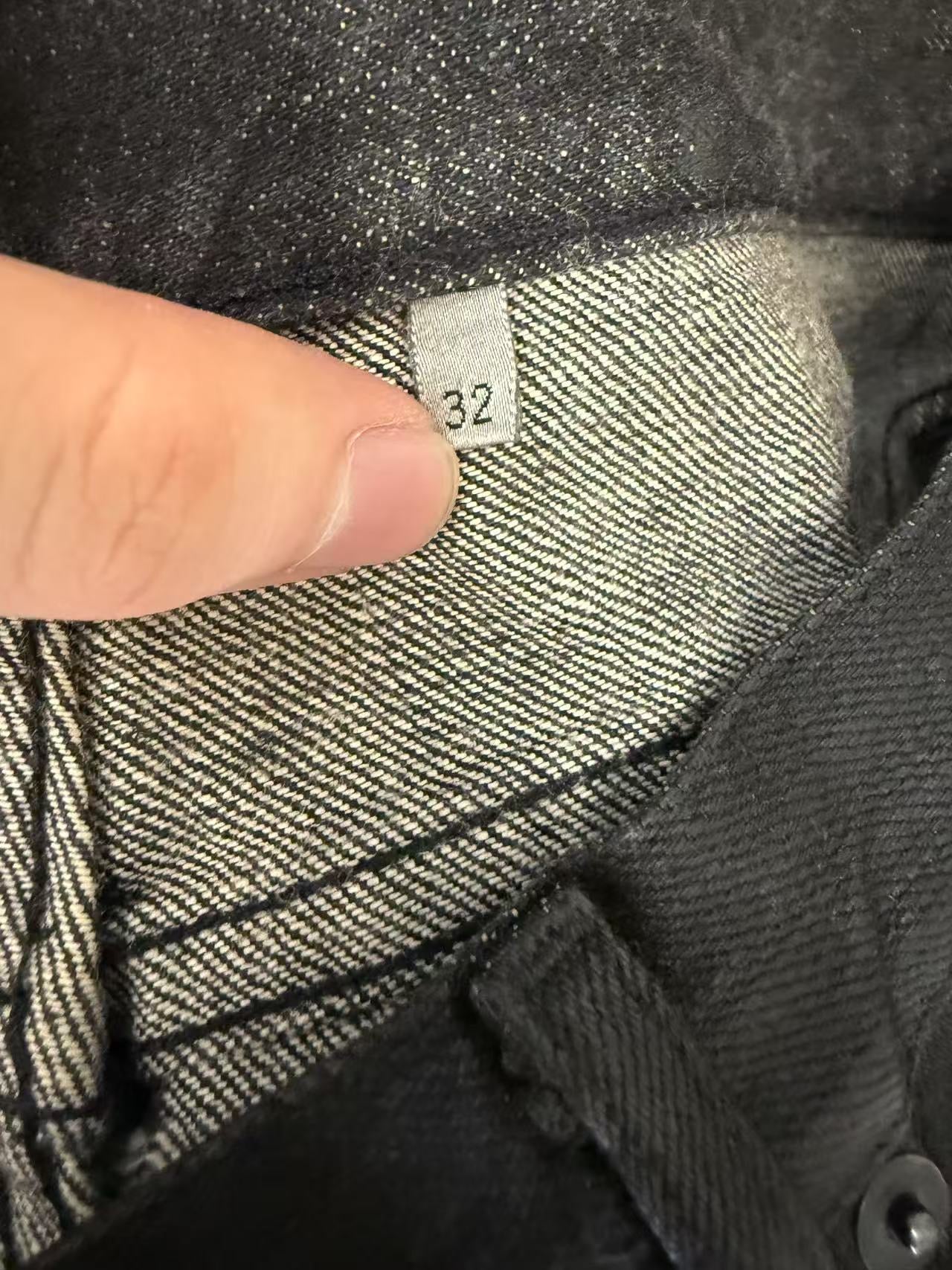 Dior homme 04 Hedi Slimane waxed destroyed denim jeans