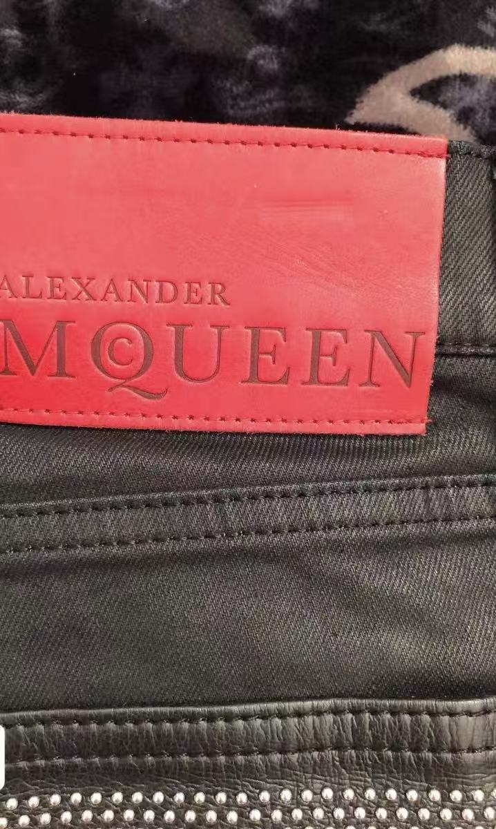 Alexander McQueen studded leather pants