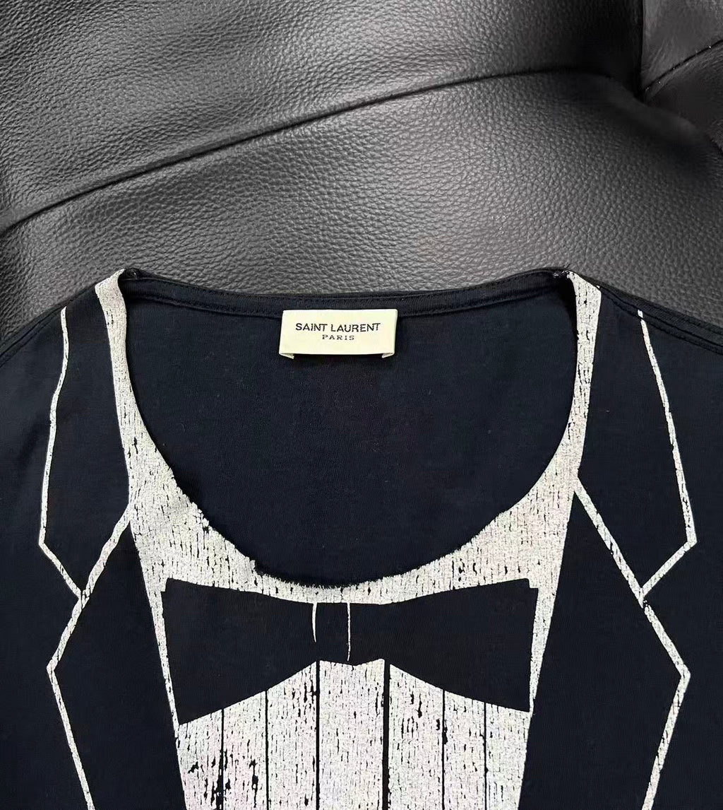 Saint Laurent 16SS Tuxedo Print T-Shirt