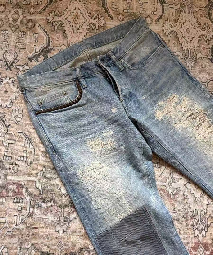 Hysteric Glamour Distressed Patchwork Jeans