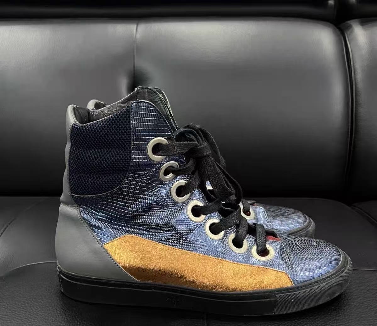 Raf Simons Sterling Ruby 14FW Hi Top Sneakers