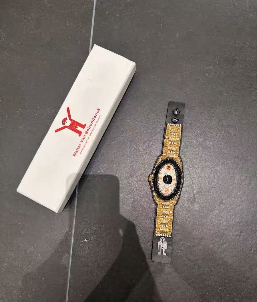 Walter Van Beirendonck Embroidered Watch Bracelet