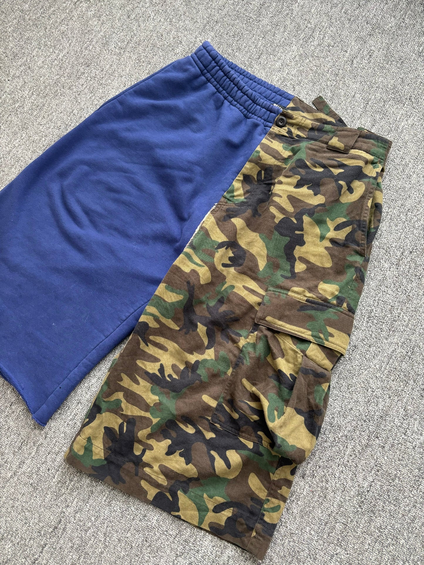 Balenciaga half camo shorts