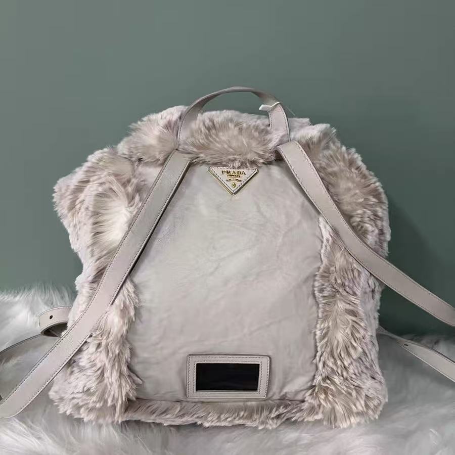 Prada 10s Fur Backpack